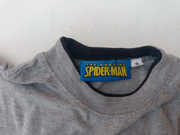 Tee shirt enfant garçon 5ans spiderman - photo numéro 2