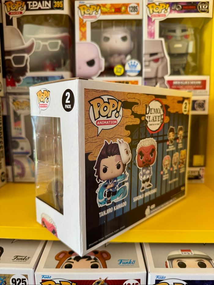 Funko Pop! Animation 2 Pack - Demon Slayer - Tanjiro Kamado & Sakonji Urokodaki - Funko 2023 Summer Convention Limited Edition - photo numéro 3