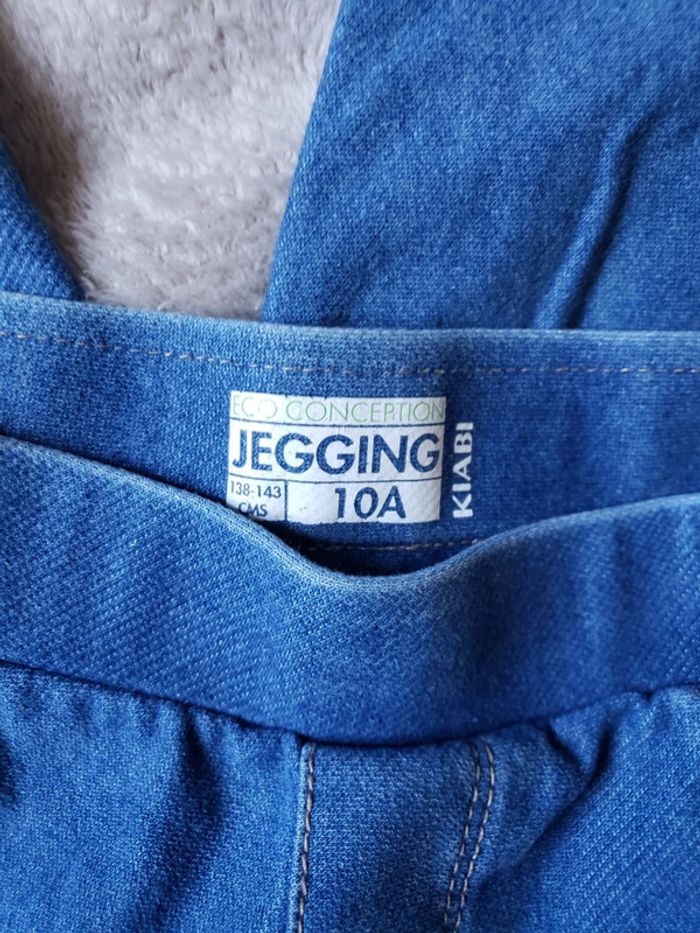 Jegging bleu taille 10 ans - photo numéro 5