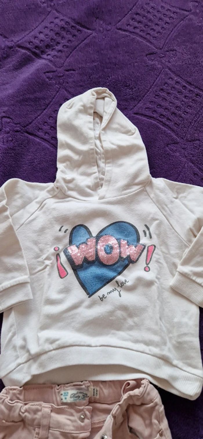 Lot de 2 tenues fille 12/18 mois Zara baby girl - photo numéro 9