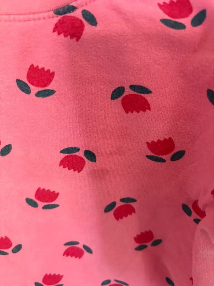 Ensemble bébé fille Lupilu – 6/12 mois – Rose à motifs fleurs 🌸 - photo numéro 2