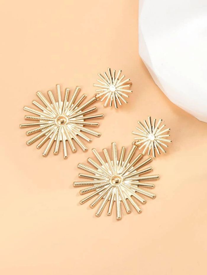 boucles d’oreilles dorées - photo numéro 5