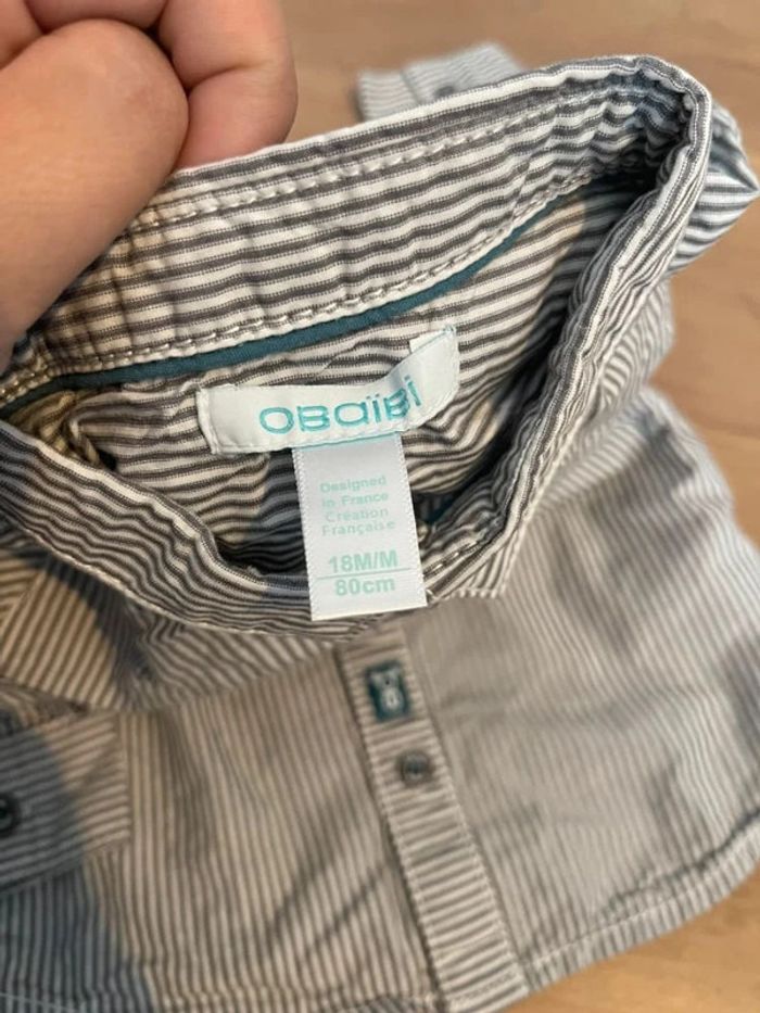 Chemise manches longues Okaïdi / Obaïbi - photo numéro 2