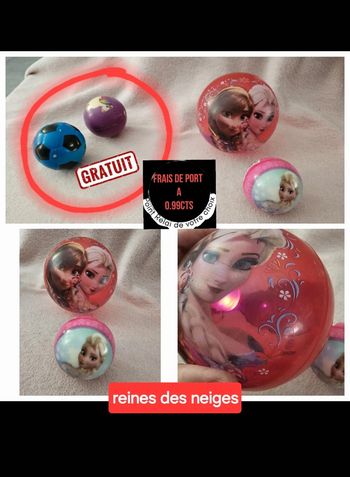 Balle reines des neiges + 2 gratuit