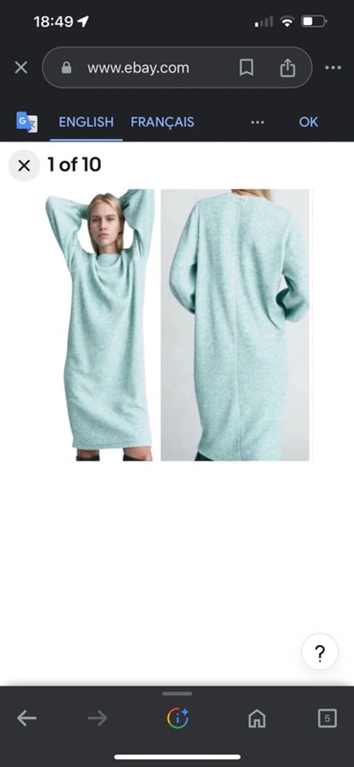 Robe pull longue Zara - photo numéro 7