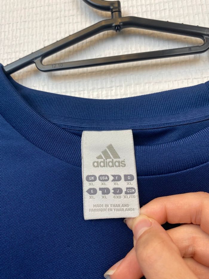 T-shirt de sport, homme, Adidas, bleu marine, XL (268) - photo numéro 5