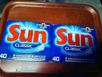 2 boîtes de sun lave vaisselle neuves