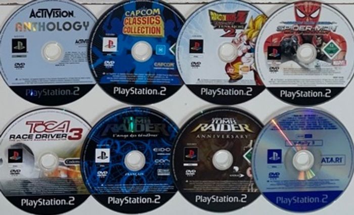 lot boites vide, notices + jeux loose Playstation 2 - photo numéro 2