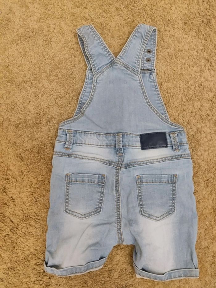 Salopette short jean 12 mois - photo numéro 3