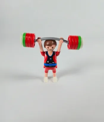 Playmobil figurine haltérophile