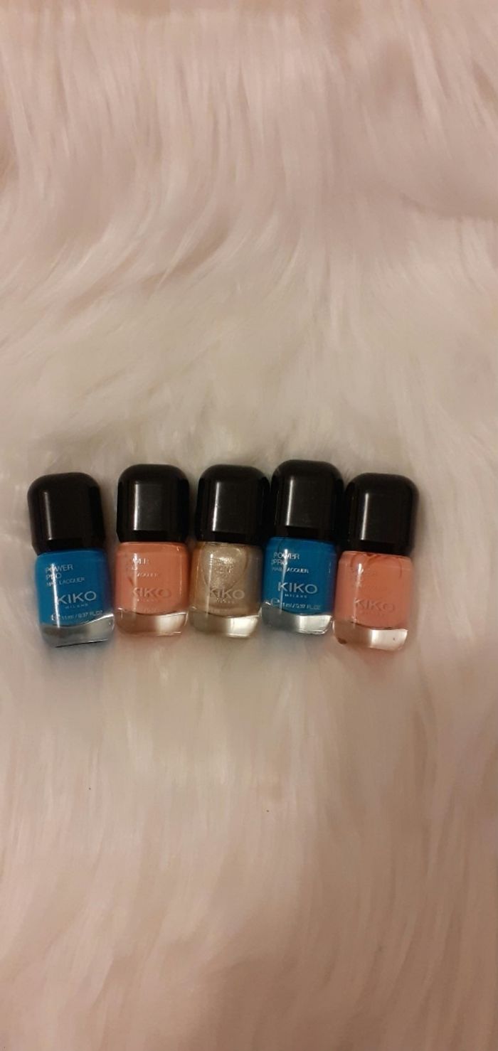 Lot de 5 vernis kiko