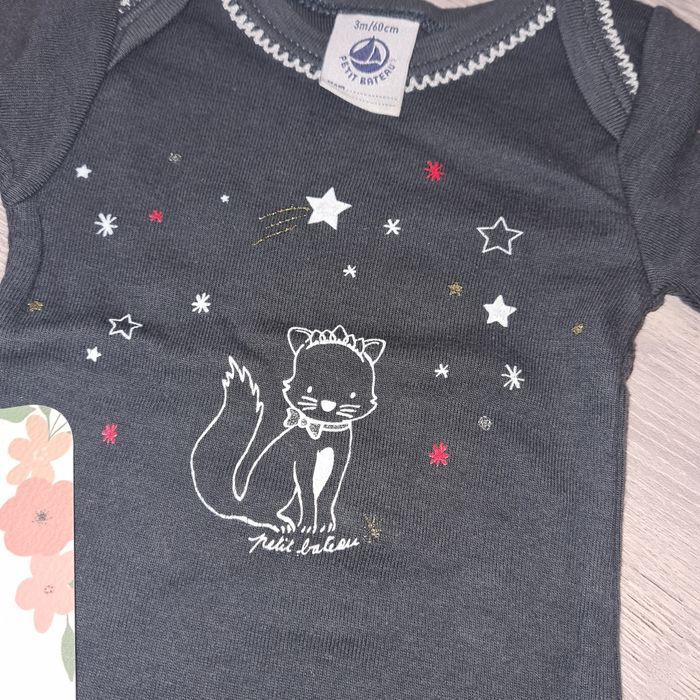 Body manches longues 3 mois Petit bateau - photo numéro 2