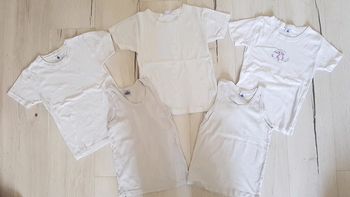 Lot de 5 maillots de corps Marcels petit bateau garçon 10ans