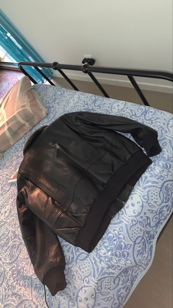 Blouson en cuir marque AZ Factory - photo numéro 3