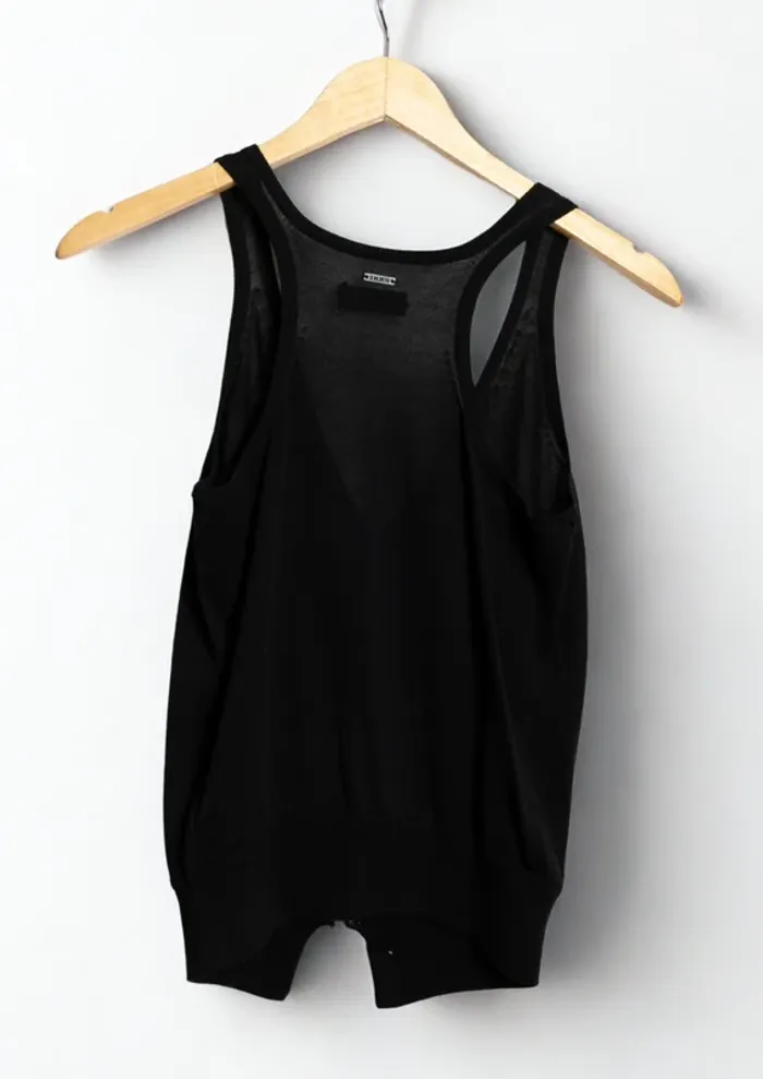 Débardeur / gilet  noir  IKKS – Taille S/M - photo numéro 5