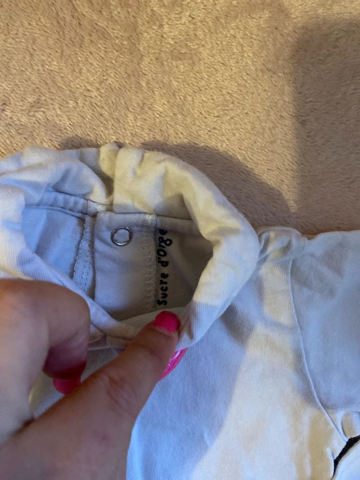 Haut manche longue sucre d’orge 6 mois 100% coton - photo numéro 2