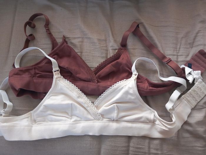 Soutien gorge d'allaitement 100% coton