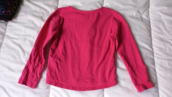 T-shirt rose LOVE t6ans okaidi - photo numéro 3