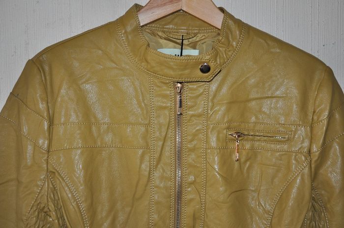BLOUSON SIMILICUIR JAUNE - XLMODE - T.XL - NEUF - photo numéro 6