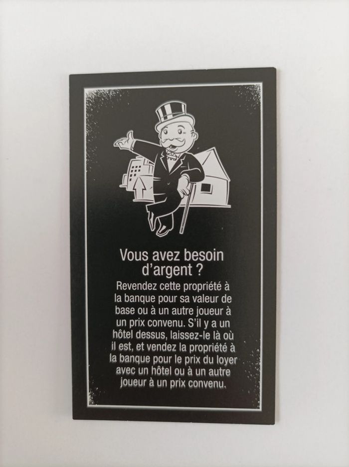 Carte propriété Boulevard Saint-Michel pièce détachée Monopoly édition tricheurs Hasbro gaming #A28 - photo numéro 2
