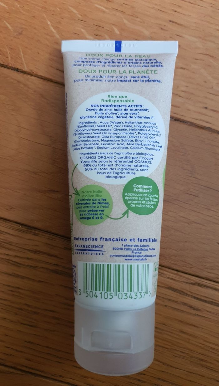 Crème de change Mustela bio 75mL - photo numéro 2