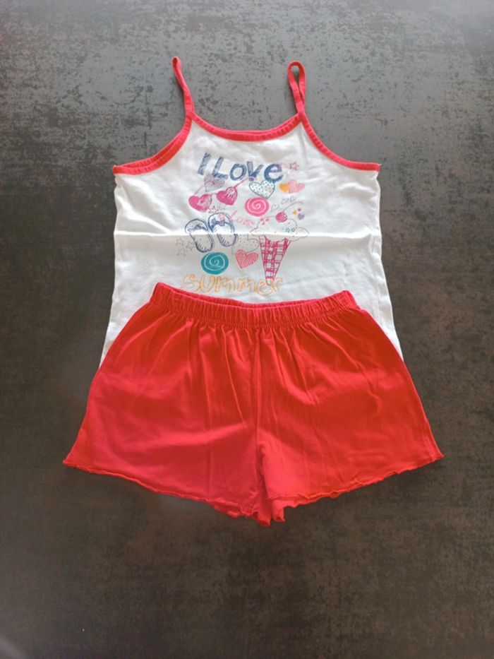 Ensemble fille 8 ans rouge