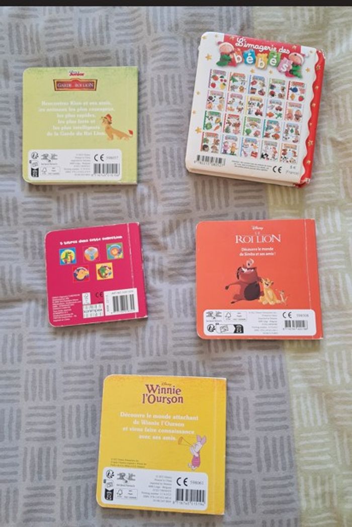 5 Livres bébé, pages cartonnées - photo numéro 2