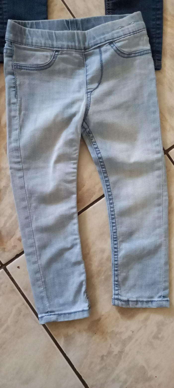 Lot de 6 jeans et jeggings slim taille 18/24 mois - photo numéro 5