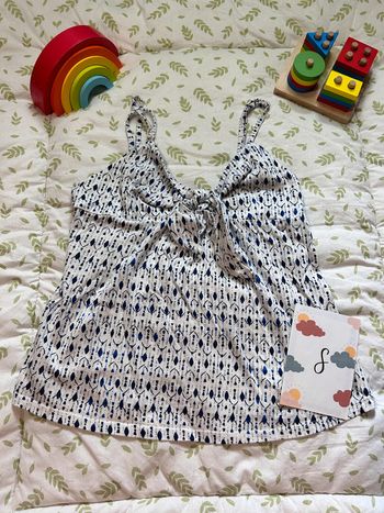 débardeur imprimé bleu creeks taille S