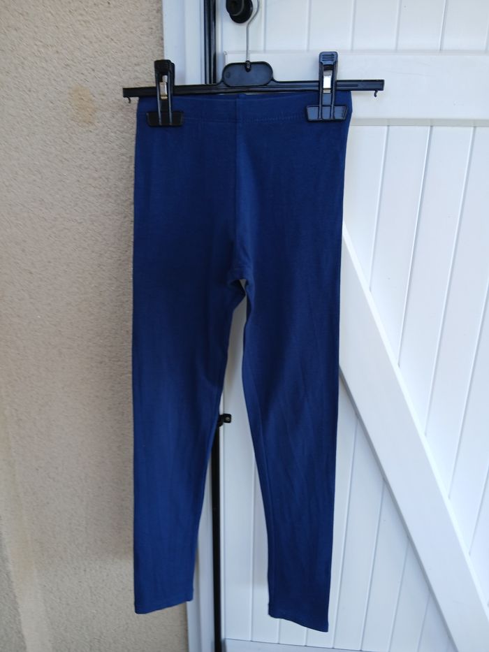 Legging bleu filles tissaia taille 8 ans