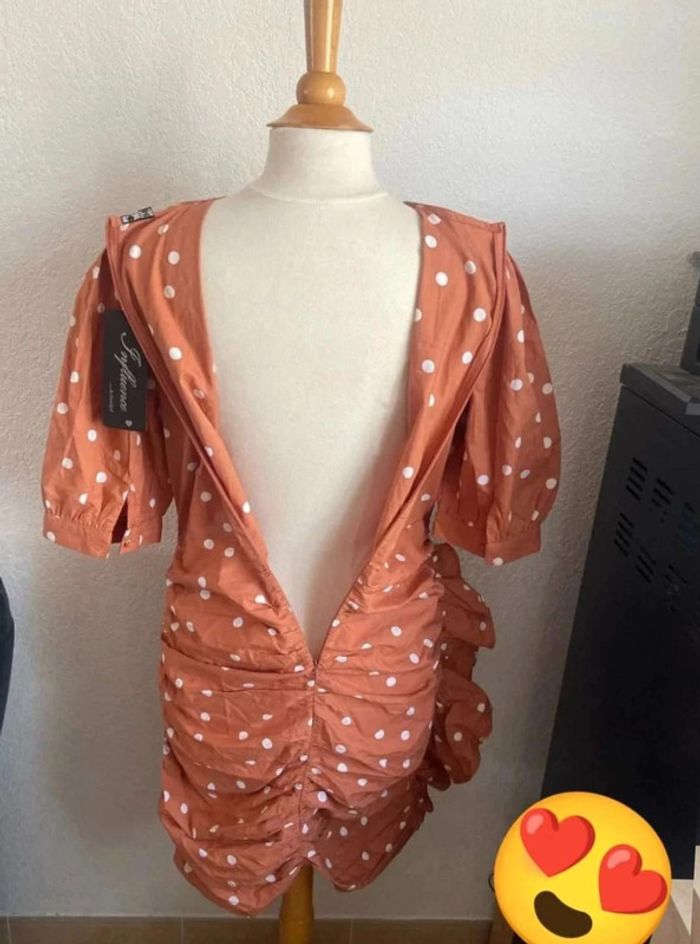 Robe à  petits  pois  neuf  T42 - photo numéro 11