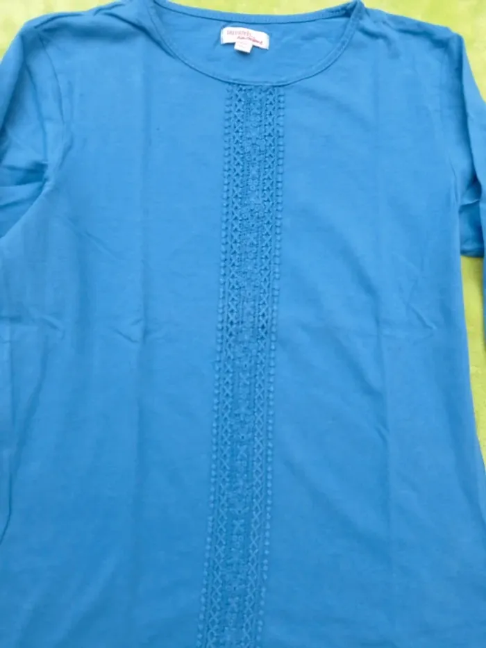 Tee-shirt ML bleu DPAM taille 12 ans - photo numéro 2