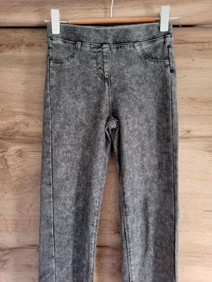 Jeggings fille taille 10 ans gris gemo - photo numéro 3