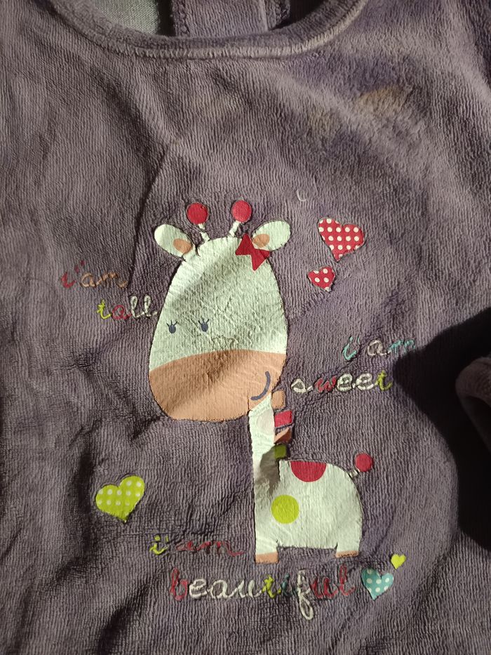 Pyjama 2 pièces girafe 12 mois - photo numéro 2