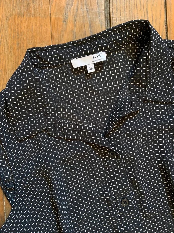 Blouse été noir et blanc La Halle taille 36 s - photo numéro 3