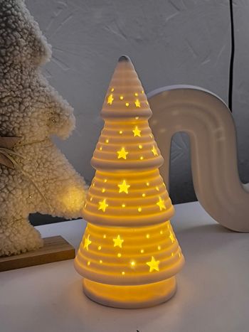 Sapin leds céramique 28cm environ