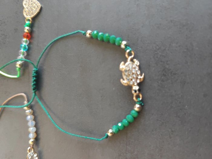 3 bracelets strass réglable - photo numéro 4