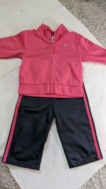 Survêtement rose 12 mois Domyos