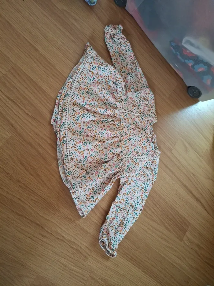 Blouse fleurie vertbaudet 18 mois