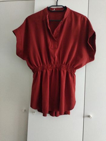 Blouse couleur rouille