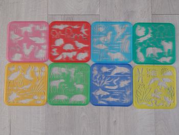 Ensemble de pochoirs nature et animaux