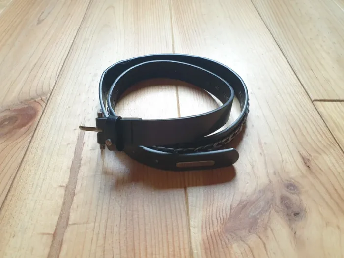 Ceinture noire avec chaîne Lulu Castagnette