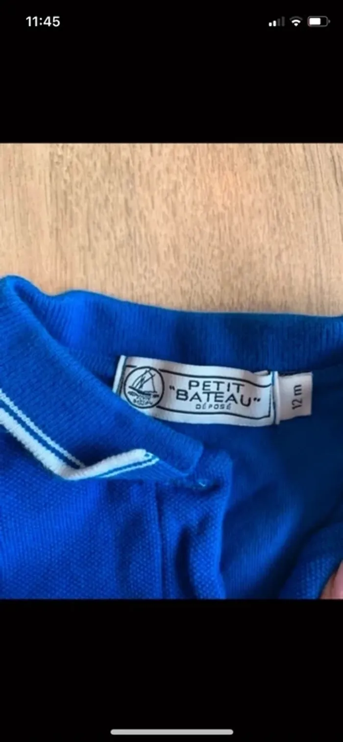 Robe avec body petit bateau taille 12 mois - photo numéro 2