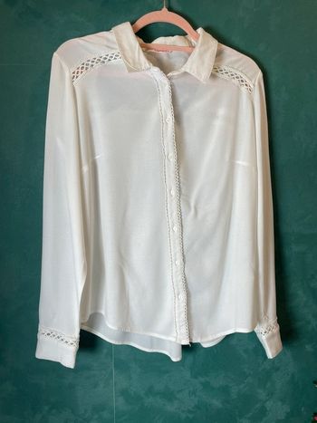 Chemisier blanc avec broderies