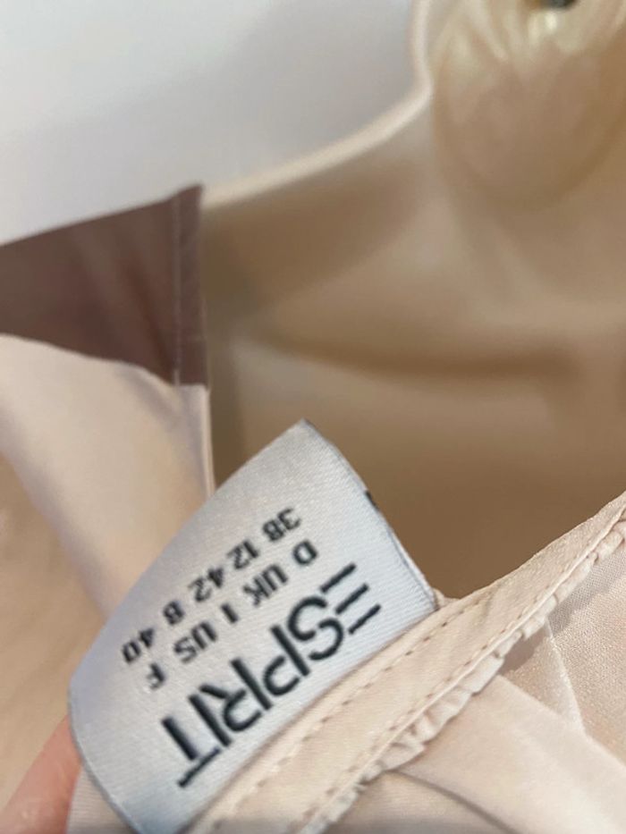 Blouse esprit taille 40 beige crème - photo numéro 5