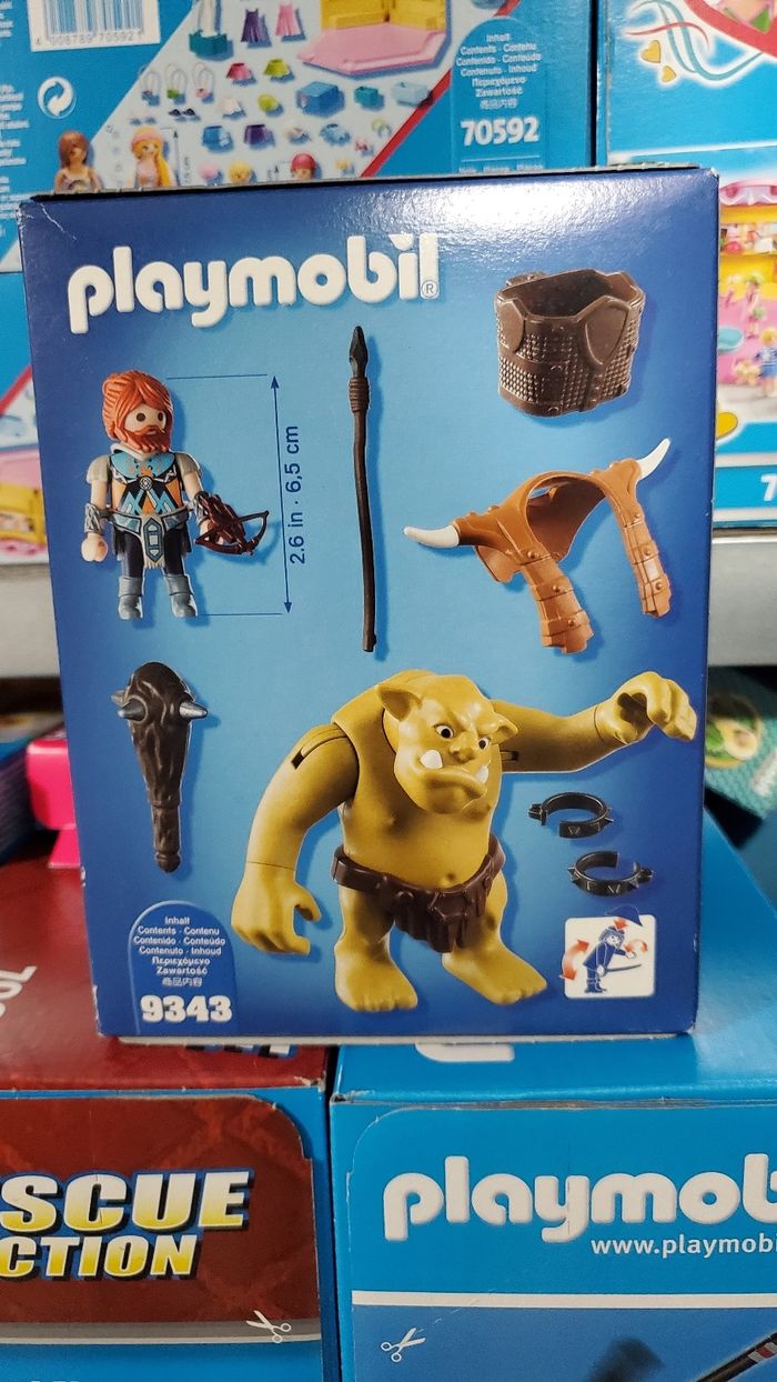 Playmobil 9343 - Troll géant et Soldat Nain. - photo numéro 2