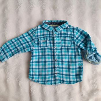 Chemise à carreaux 💚 Obaïdi 💚 12 mois