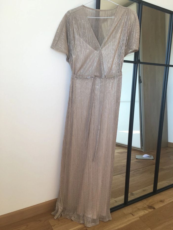 Robe longue doré Promod - photo numéro 2