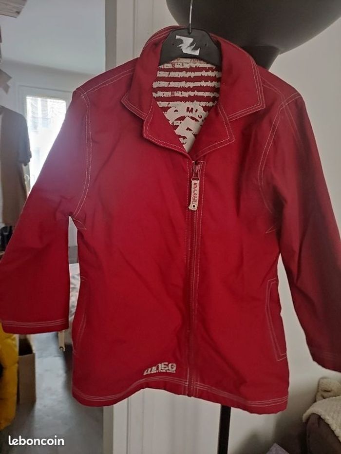 BLOUSON BORDEAUX ROUGE