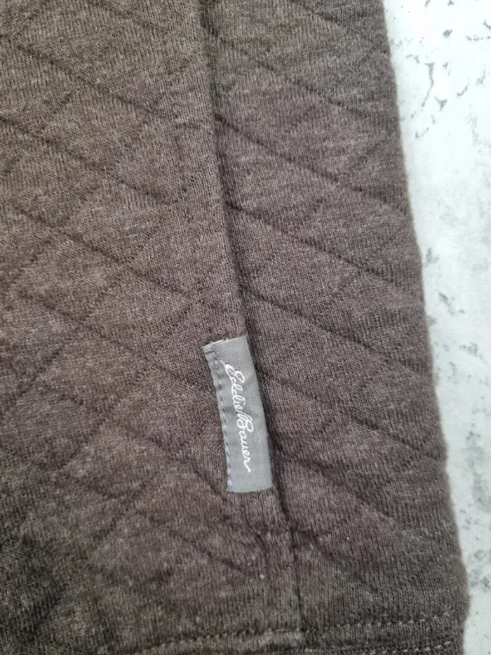 Sweat 1/4 boutons Eddie Bauer marron – Taille L Hommes - photo numéro 5